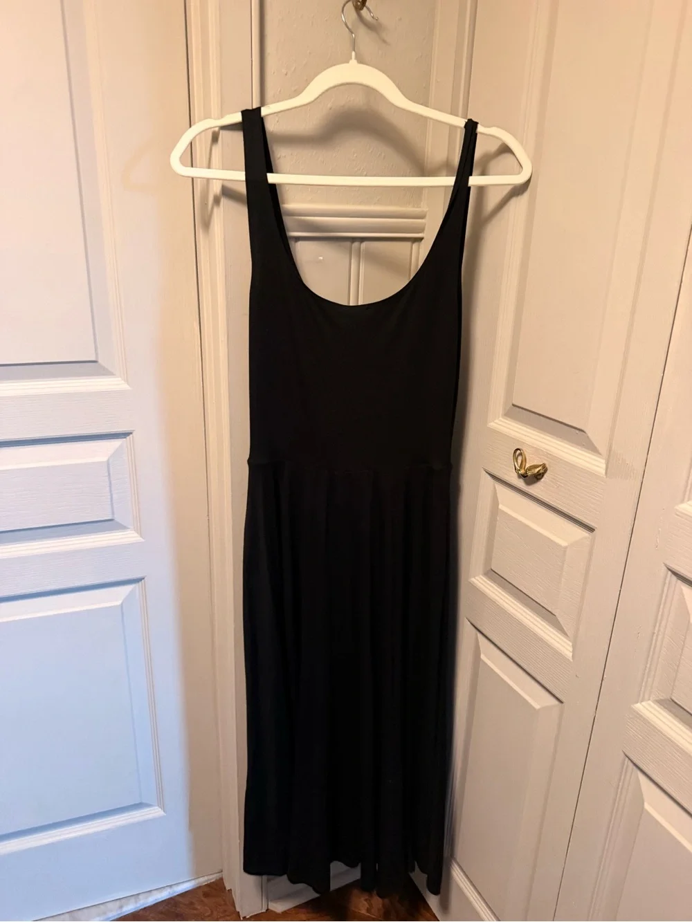 Reformation Rou Black Scoop-Neck Midi Dress, S - Picture 5 of 5